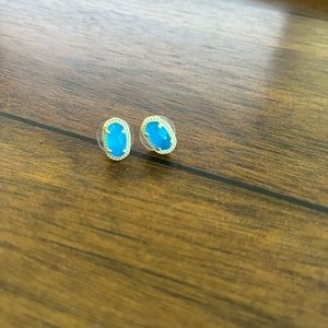 Turquoise Kendra Scott Gold Earrings